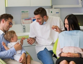 mis hijos y su primera vez con el dentista